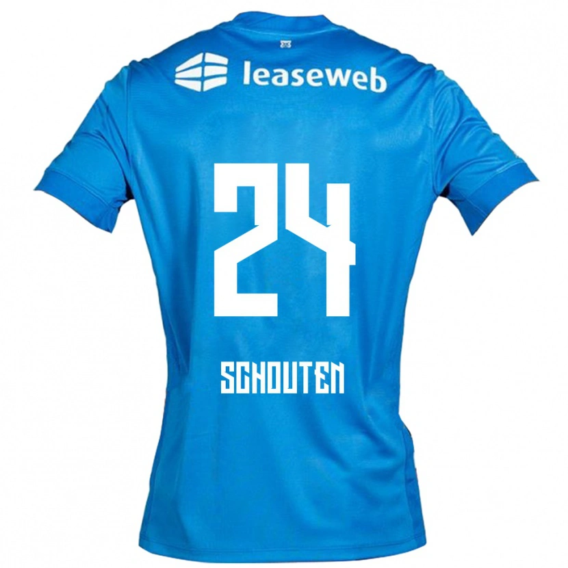 Danxen Kid Lewis Schouten #24 Blue White Away Jersey 2025/26 T-Shirt