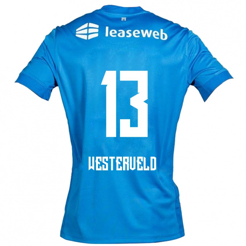 Danxen Kid Sem Westerveld #13 Blue White Away Jersey 2025/26 T-Shirt