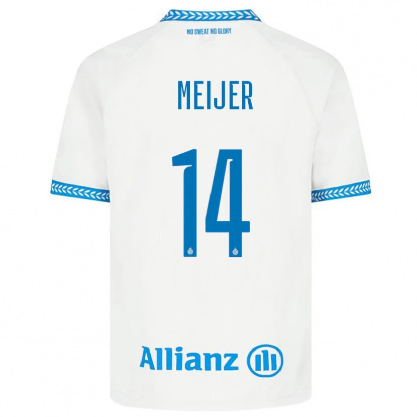 Danxen Kid Bjorn Meijer #14 Blue White Away Jersey 2025/26 T-Shirt