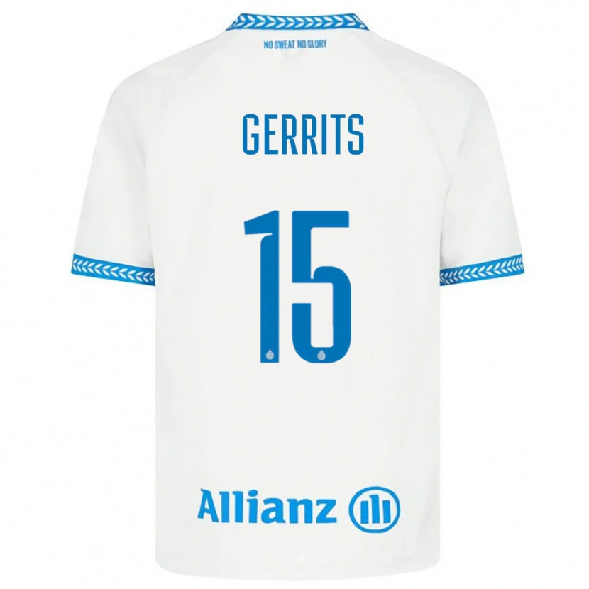 Danxen Kid Melanie Gerrits #15 Blue White Away Jersey 2025/26 T-Shirt
