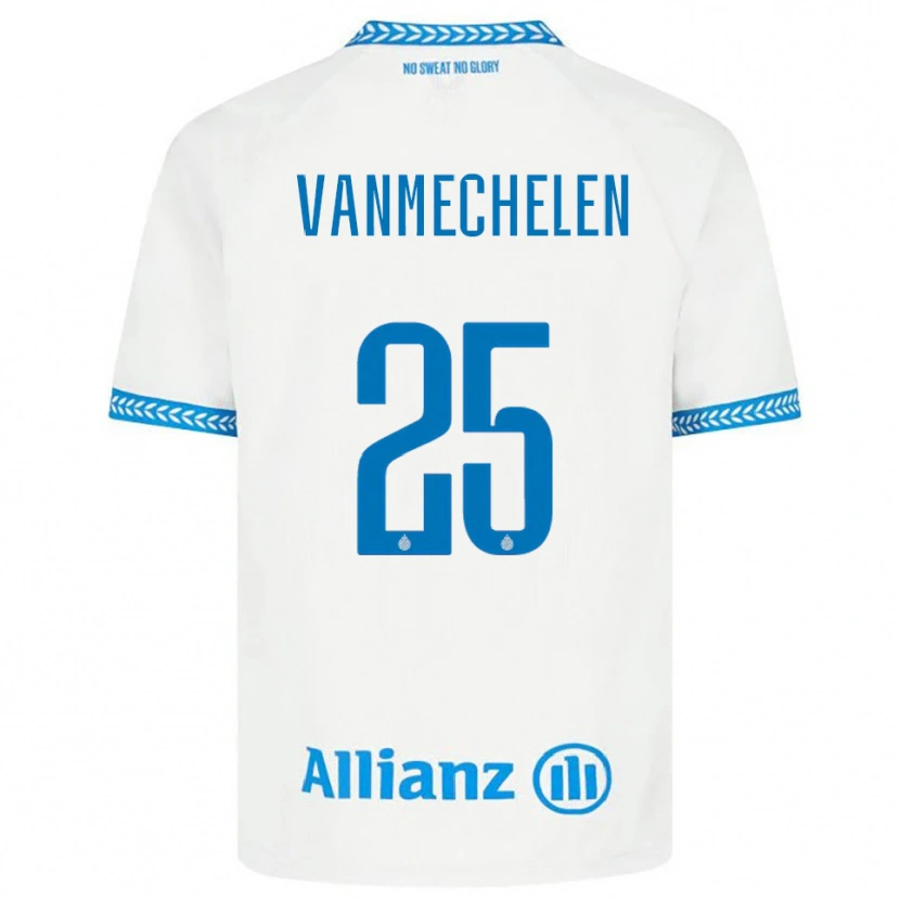 Danxen Kid Davinia Vanmechelen #25 Blue White Away Jersey 2025/26 T-Shirt