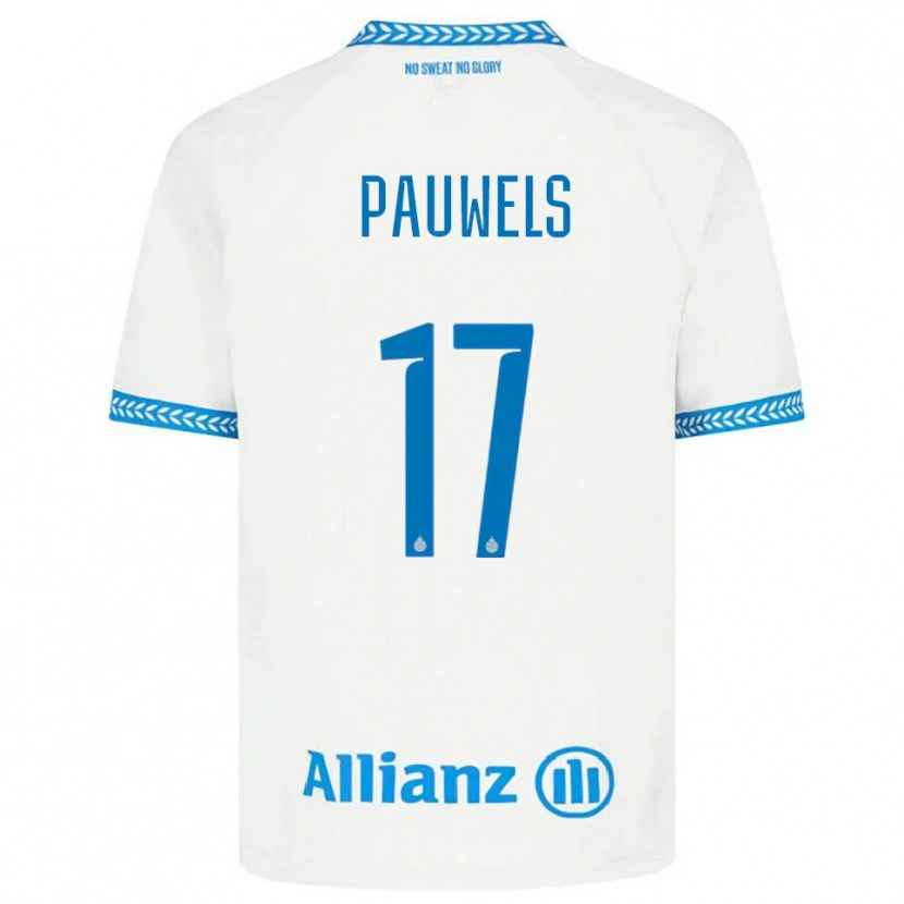 Danxen Kid Fleur Pauwels #17 Blue White Away Jersey 2025/26 T-Shirt