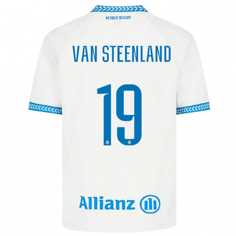 Danxen Kid Gilles Van Steenland #19 Blue White Away Jersey 2025/26 T-Shirt