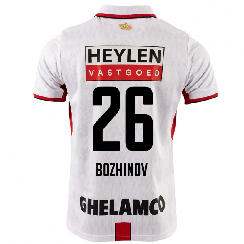 Danxen Kid Rosen Bozhinov #26 White Red Away Jersey 2025/26 T-Shirt