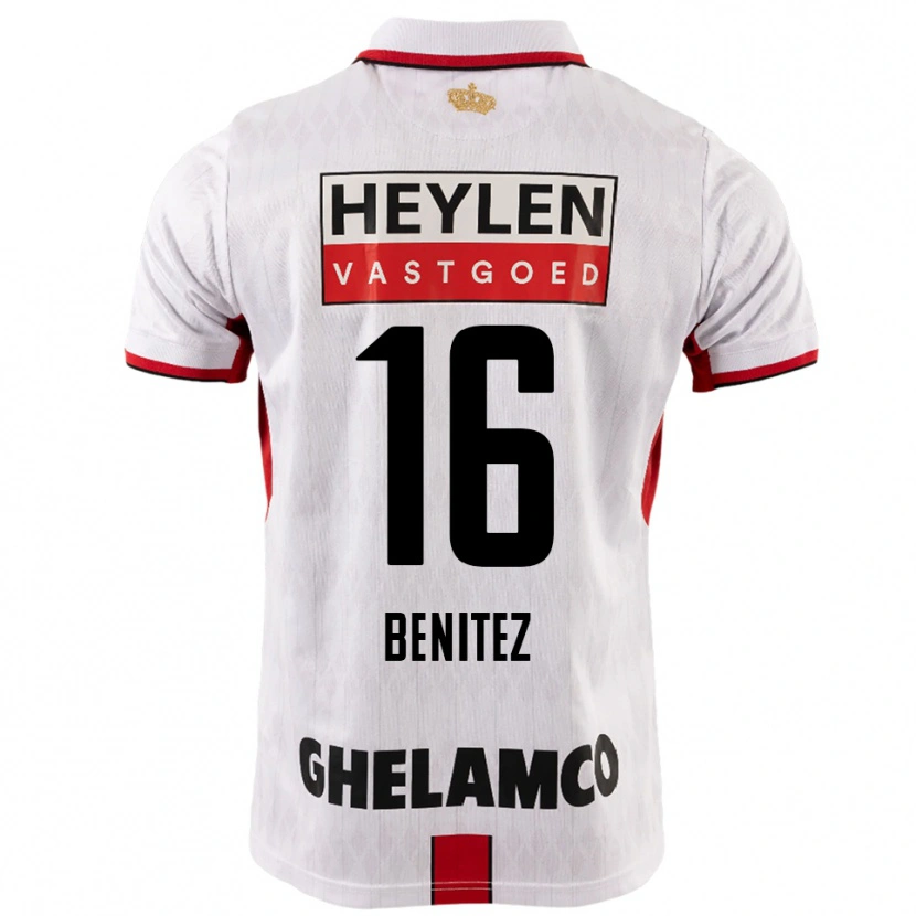 Danxen Kid Mauricio Benítez #16 White Red Away Jersey 2025/26 T-Shirt