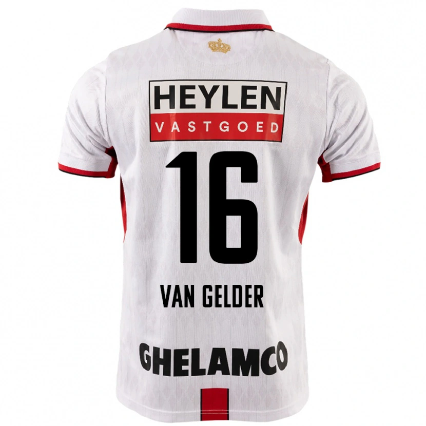 Danxen Kid Louie Van Gelder #16 White Red Away Jersey 2025/26 T-Shirt