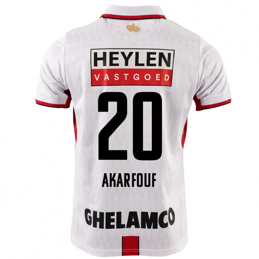 Danxen Kid Hamza Akarfouf #20 White Red Away Jersey 2025/26 T-Shirt