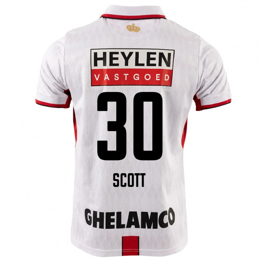 Danxen Kid Christopher Scott #30 White Red Away Jersey 2025/26 T-Shirt