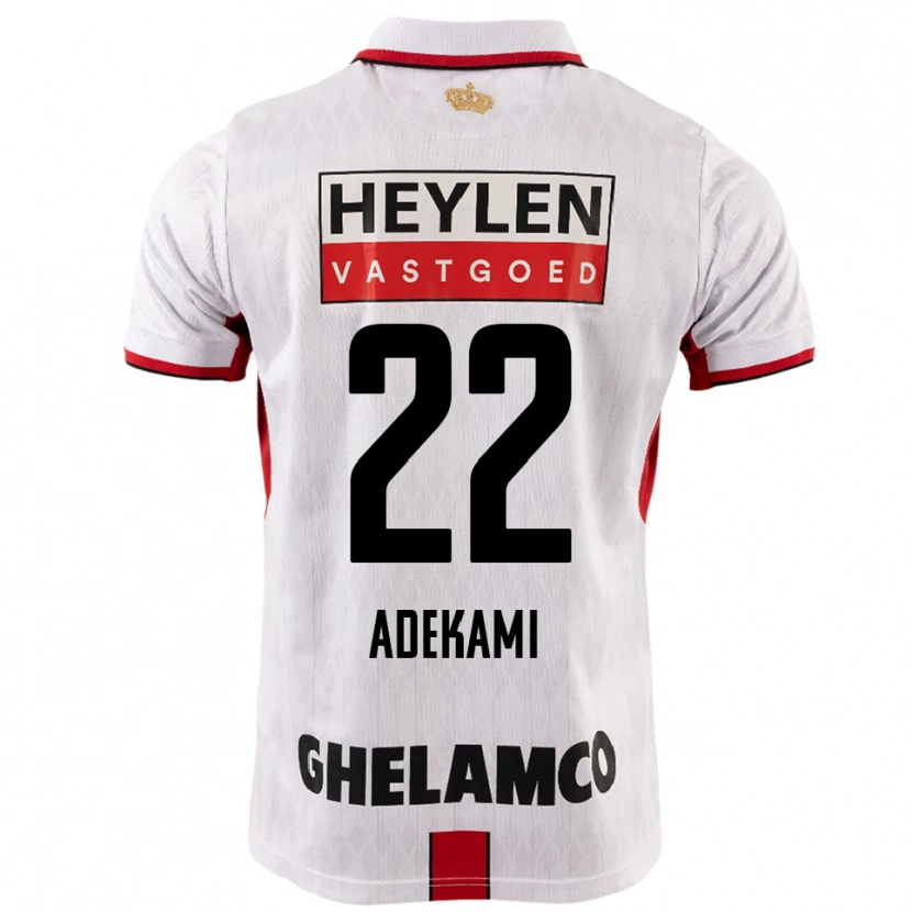 Danxen Kid Farouck Adekami #22 White Red Away Jersey 2025/26 T-Shirt