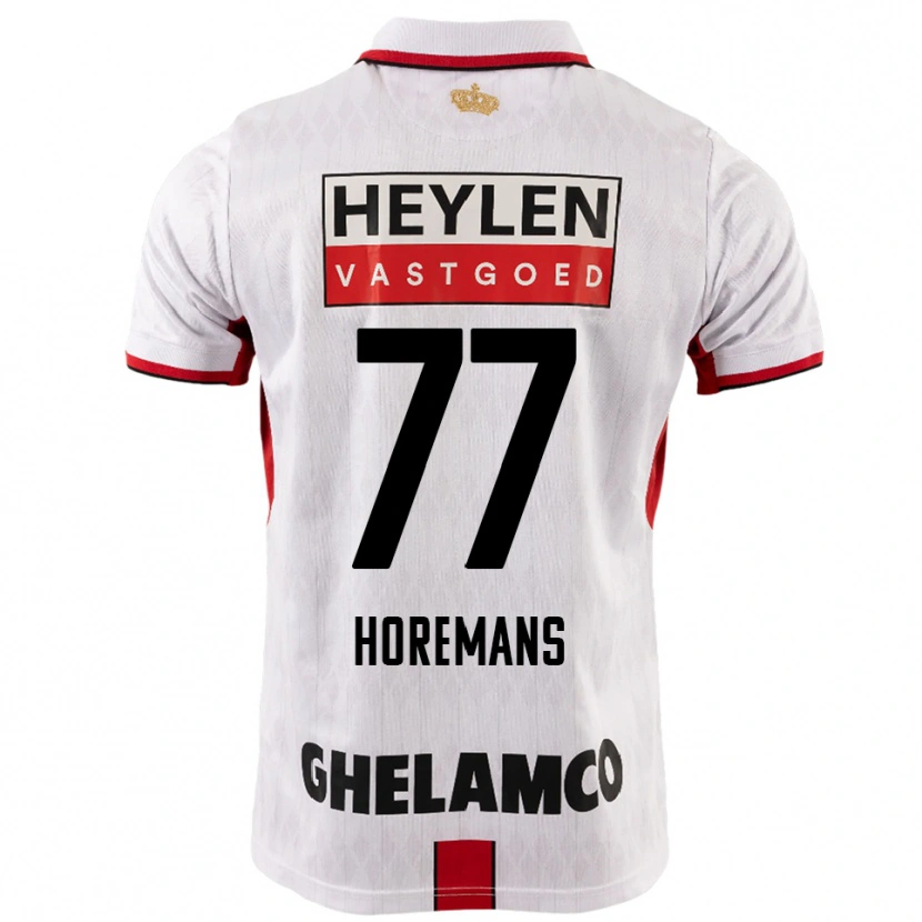 Danxen Kid Milo Horemans #77 White Red Away Jersey 2025/26 T-Shirt