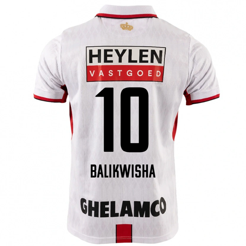 Danxen Kid Michel-Ange Balikwisha #10 White Red Away Jersey 2025/26 T-Shirt