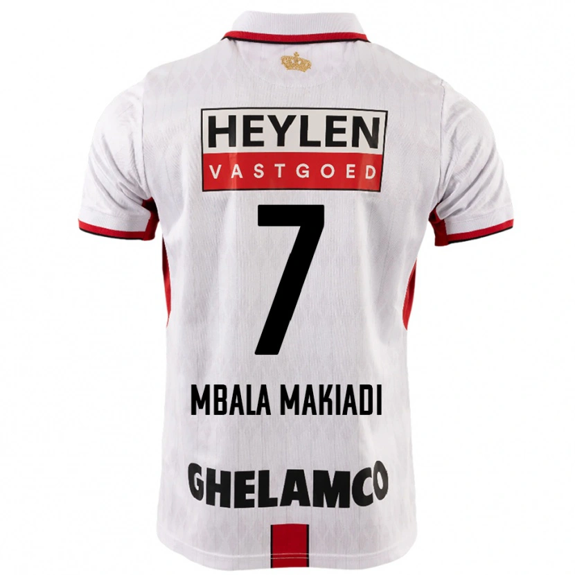 Danxen Kid Ravi Mbala Makiadi #7 White Red Away Jersey 2025/26 T-Shirt