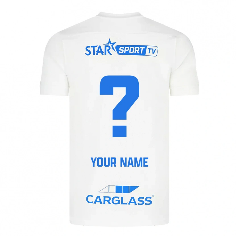 Danxen Kid Your Name #0 White Blue Away Jersey 2025/26 T-Shirt