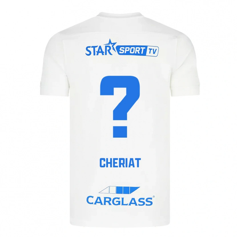 Danxen Kid Rayan Cheriat #0 White Blue Away Jersey 2025/26 T-Shirt