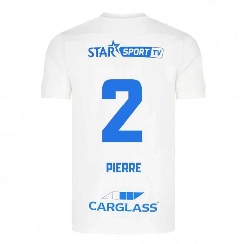 Danxen Kid Kayden Pierre #2 White Blue Away Jersey 2025/26 T-Shirt