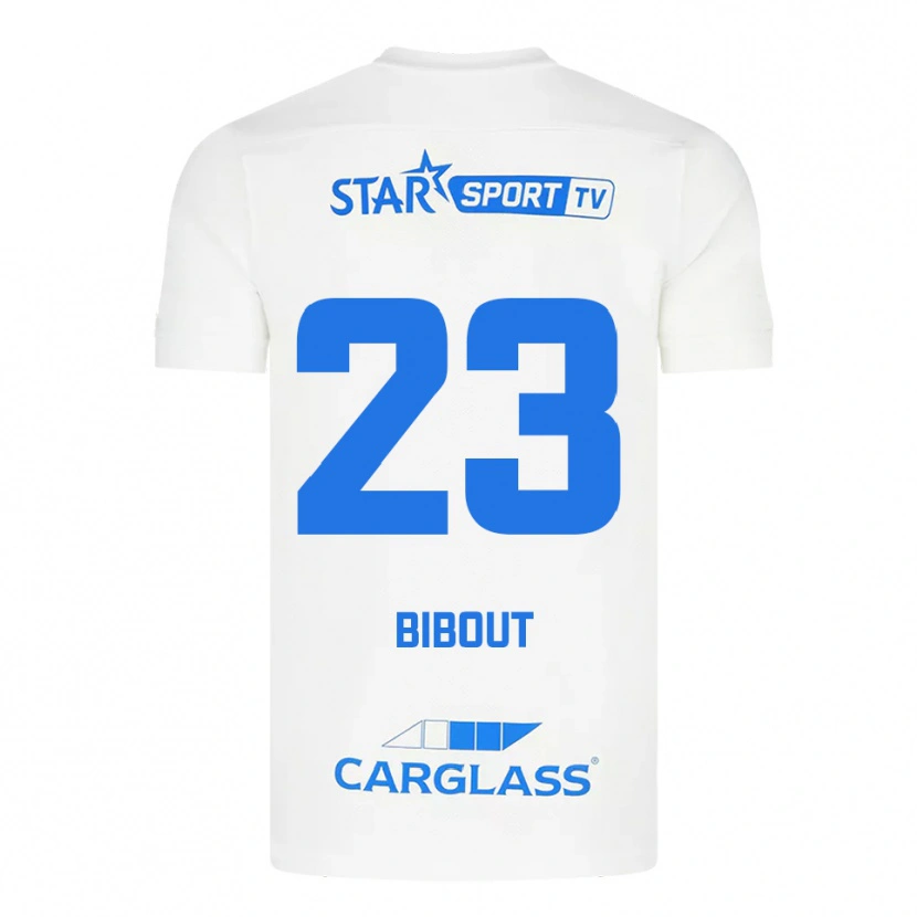 Danxen Kid Aaron Bibout #23 White Blue Away Jersey 2025/26 T-Shirt