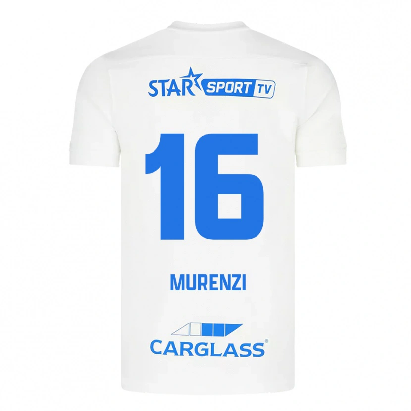 Danxen Kid Aaron Murenzi #16 White Blue Away Jersey 2025/26 T-Shirt