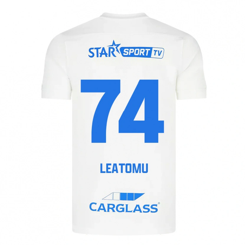 Danxen Kid Noa Leatomu #74 White Blue Away Jersey 2025/26 T-Shirt
