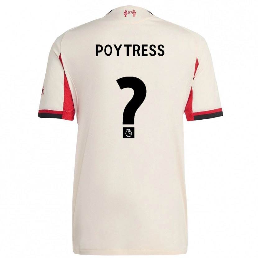 Danxen Kid Jacob Poytress #0 White Black Away Jersey 2025/26 T-Shirt
