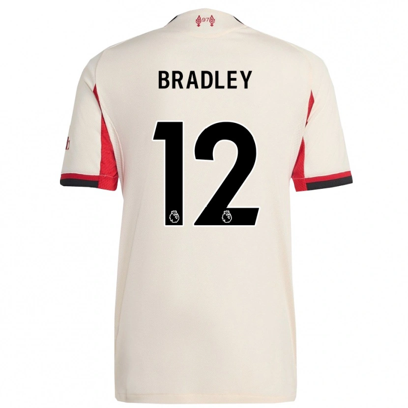 Danxen Kid Conor Bradley #12 White Black Away Jersey 2025/26 T-Shirt