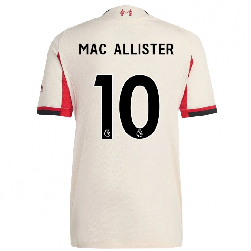 Danxen Kid Alexis Mac Allister #10 White Black Away Jersey 2025/26 T-Shirt
