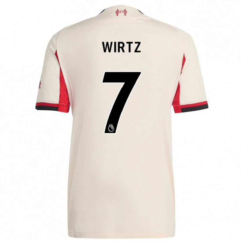Danxen Kid Florian Wirtz #7 White Black Away Jersey 2025/26 T-Shirt