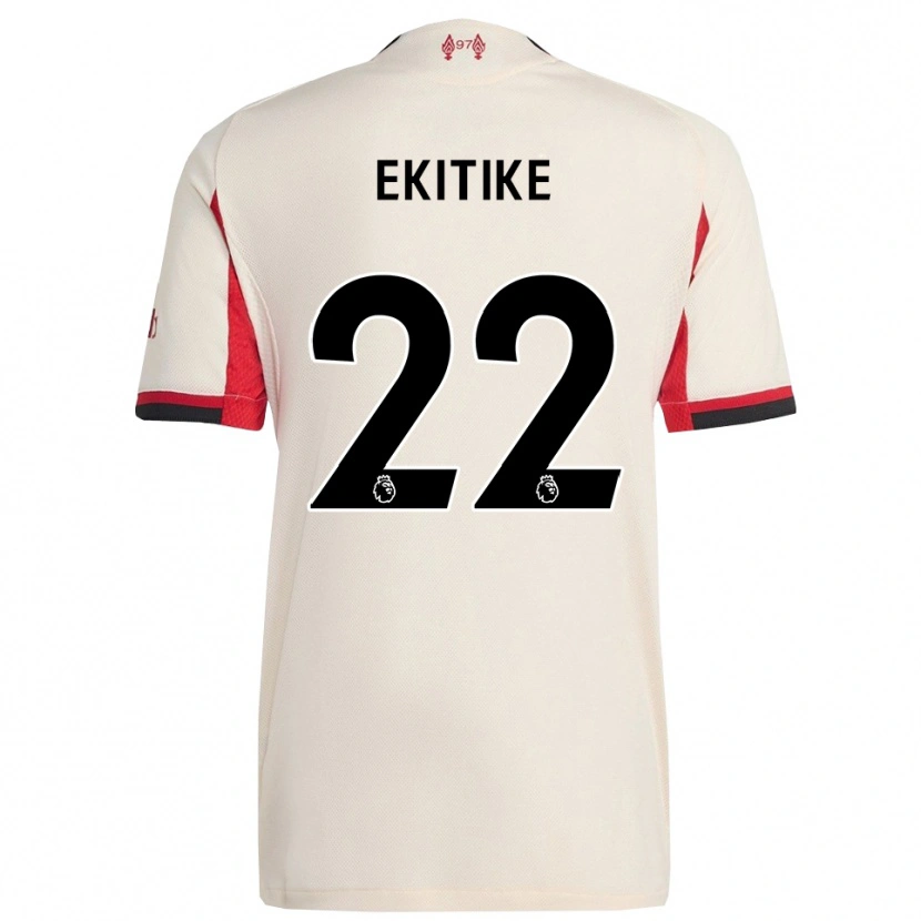 Danxen Kid Hugo Ekitiké #22 White Black Away Jersey 2025/26 T-Shirt