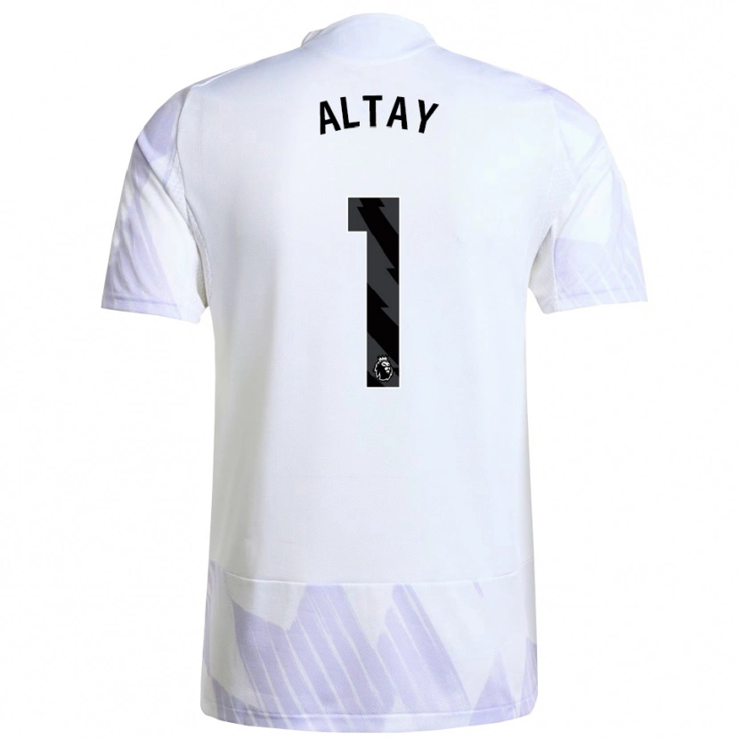 Danxen Kid Altay Bayındır #1 White Purple Purple Away Jersey 2025/26 T-Shirt