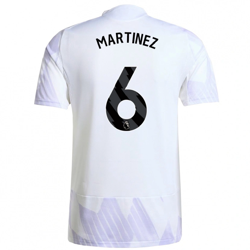 Danxen Kid Lisandro Martínez #6 White Purple Purple Away Jersey 2025/26 T-Shirt