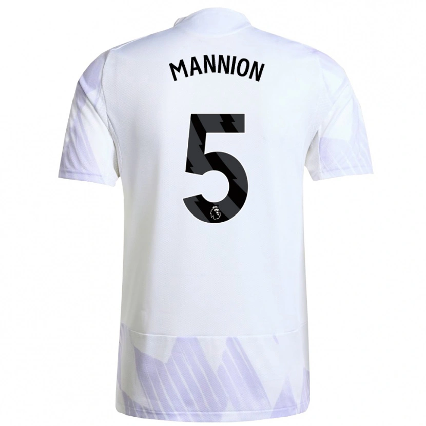 Danxen Kid Aoife Mannion #5 White Purple Purple Away Jersey 2025/26 T-Shirt