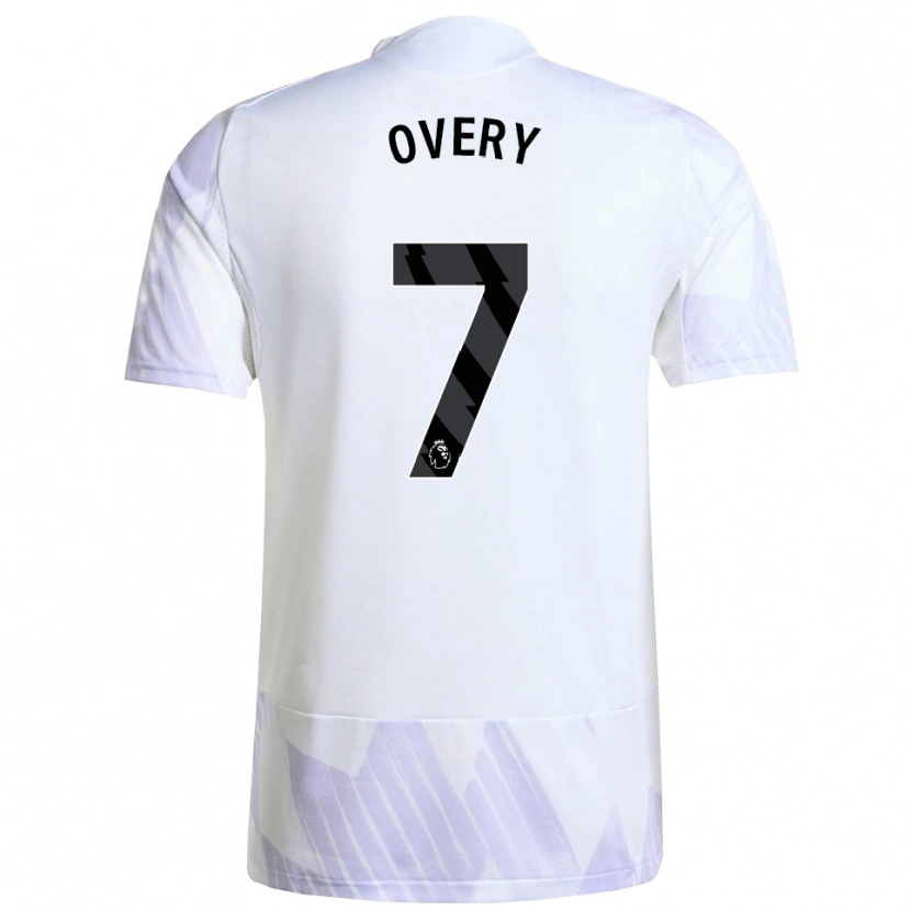 Danxen Kid James Overy #7 White Purple Purple Away Jersey 2025/26 T-Shirt