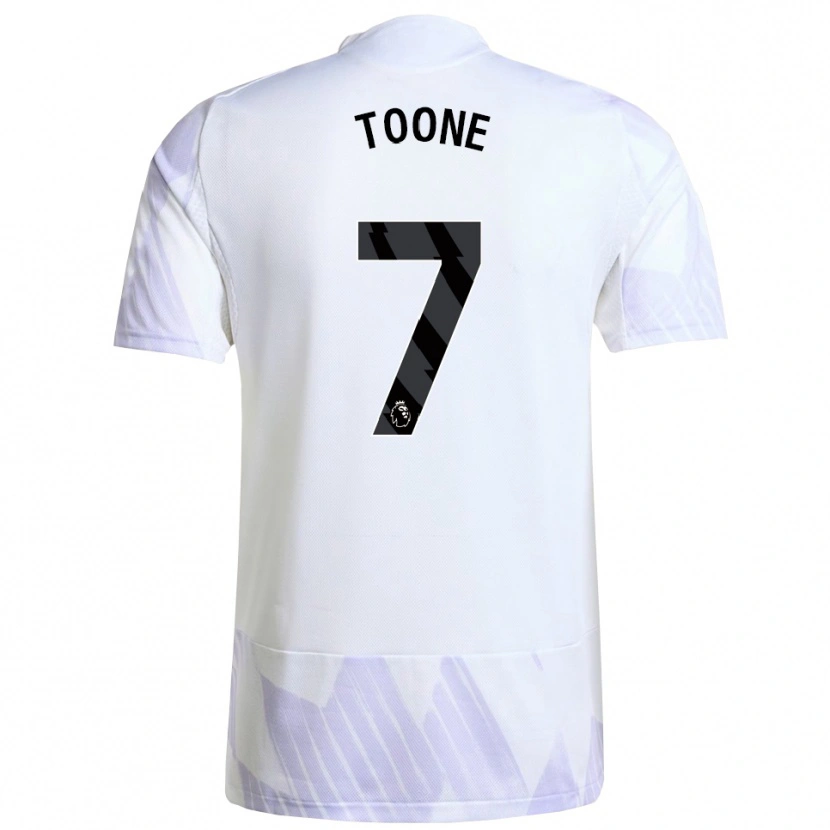 Danxen Kid Ella Toone #7 White Purple Purple Away Jersey 2025/26 T-Shirt