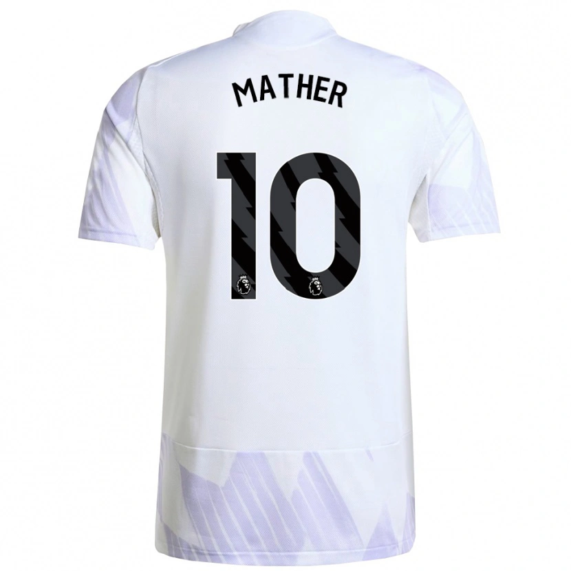 Danxen Kid Sam Mather #10 White Purple Purple Away Jersey 2025/26 T-Shirt