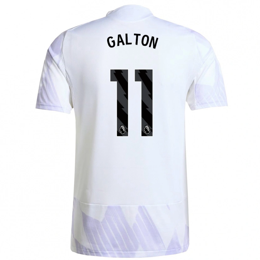 Danxen Kid Leah Galton #11 White Purple Purple Away Jersey 2025/26 T-Shirt