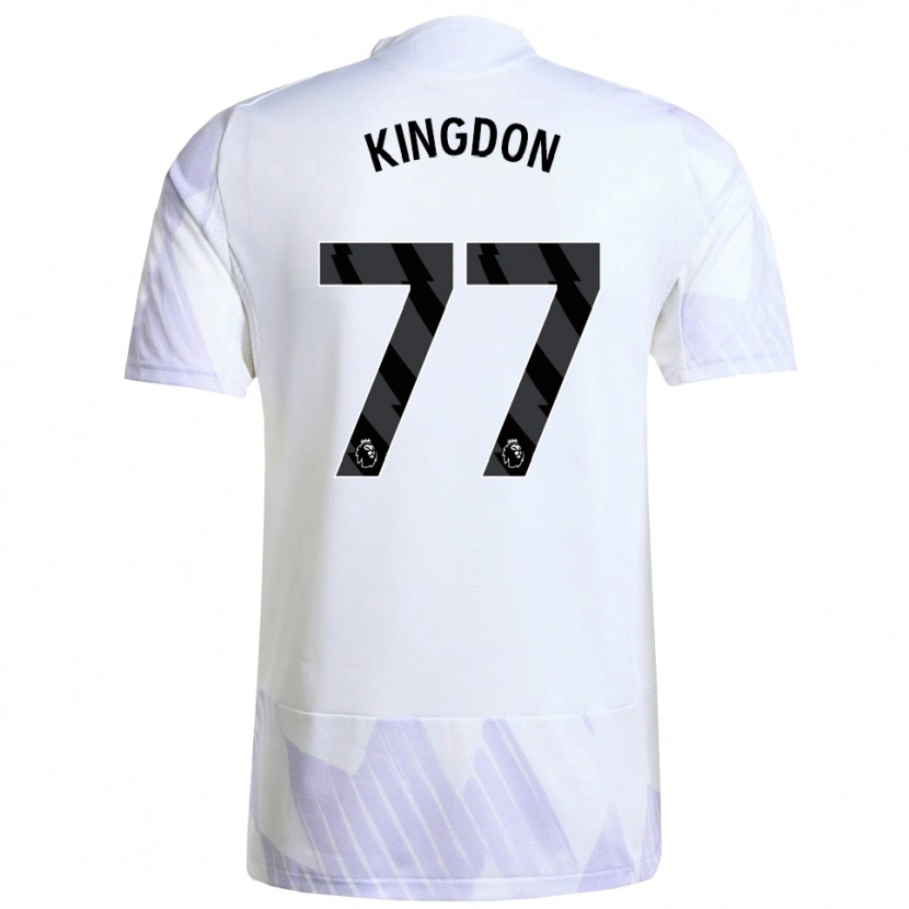 Danxen Kid Jack Kingdon #77 White Purple Purple Away Jersey 2025/26 T-Shirt