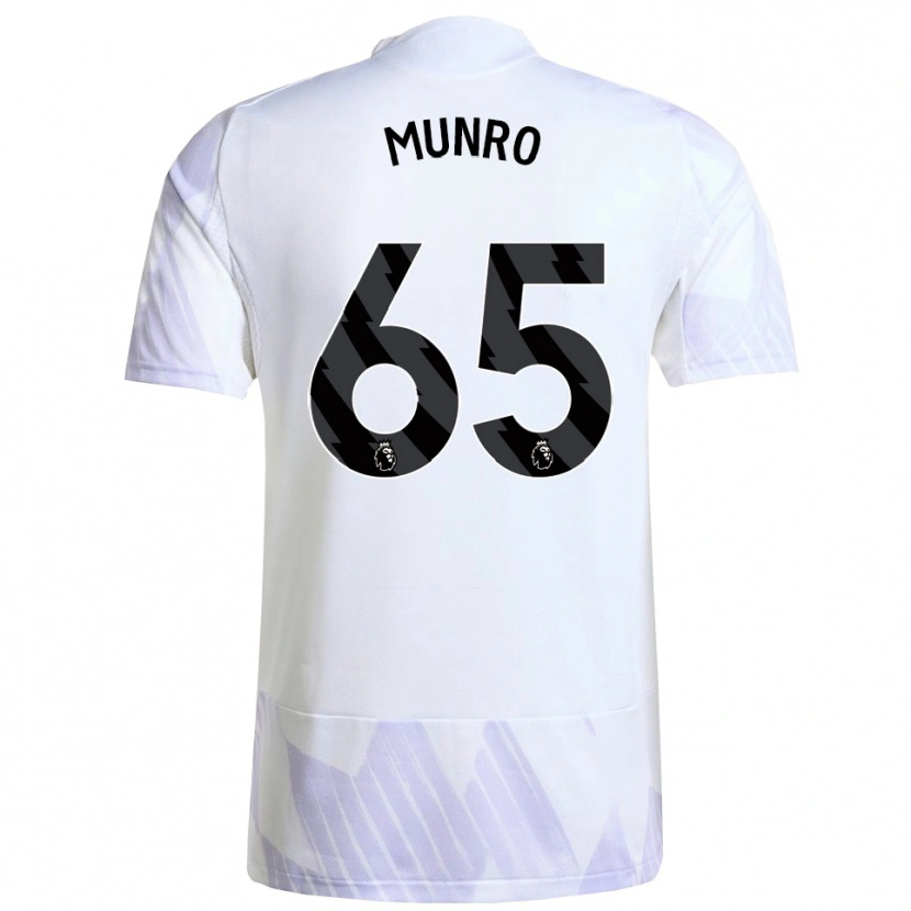 Danxen Kid Reece Munro #65 White Purple Purple Away Jersey 2025/26 T-Shirt