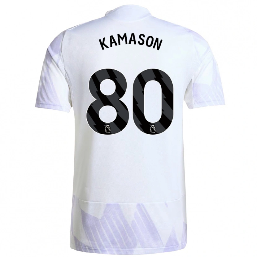 Danxen Kid Jaydan Kamason #80 White Purple Purple Away Jersey 2025/26 T-Shirt