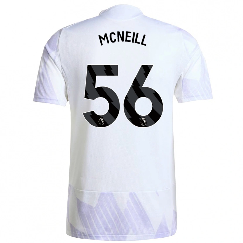 Danxen Kid Charlie Mcneill #56 White Purple Purple Away Jersey 2025/26 T-Shirt