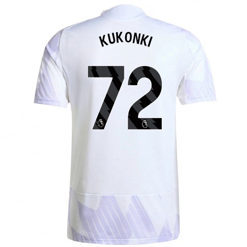 Danxen Kid Godwill Kukonki #72 White Purple Purple Away Jersey 2025/26 T-Shirt