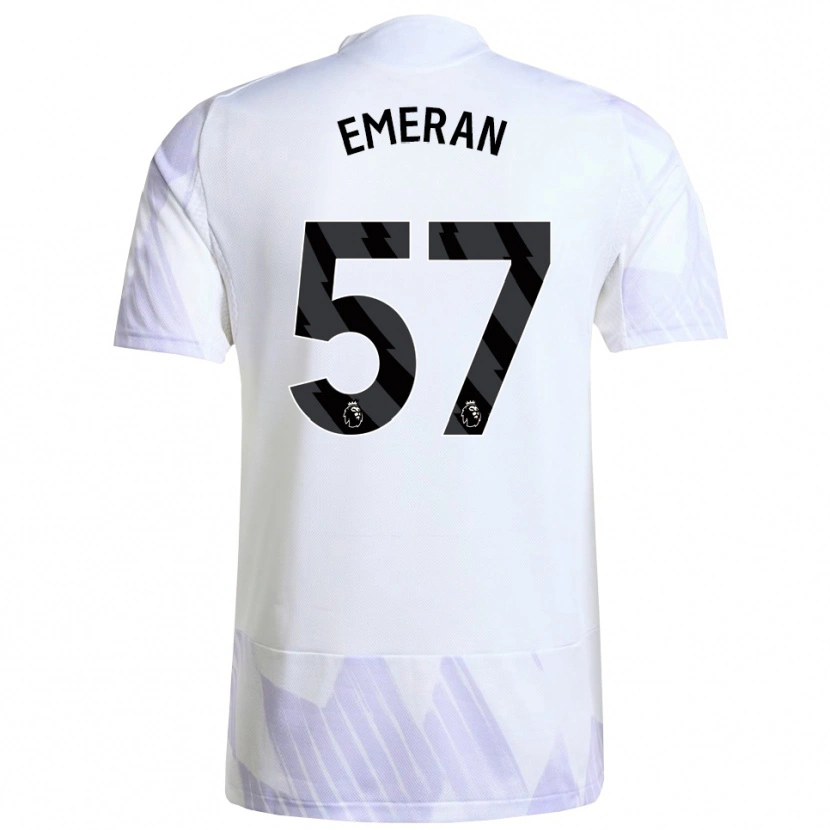 Danxen Kid Noam Emeran #57 White Purple Purple Away Jersey 2025/26 T-Shirt