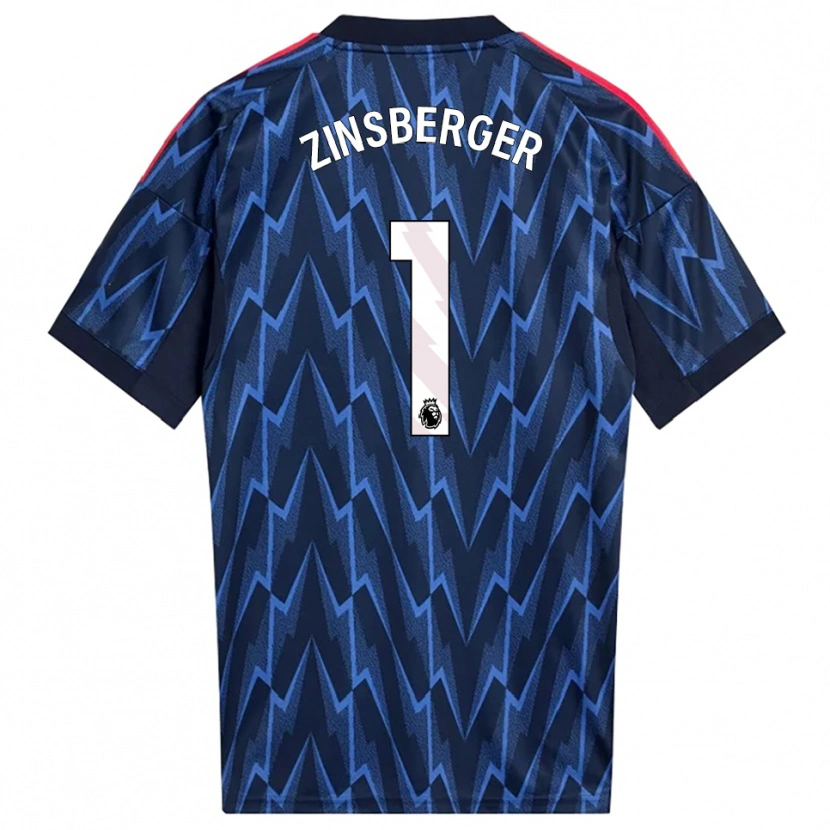 Danxen Kid Manuela Zinsberger #1 Navy Red Away Jersey 2025/26 T-Shirt
