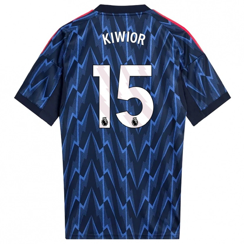 Danxen Kid Jakub Kiwior #15 Navy Red Away Jersey 2025/26 T-Shirt