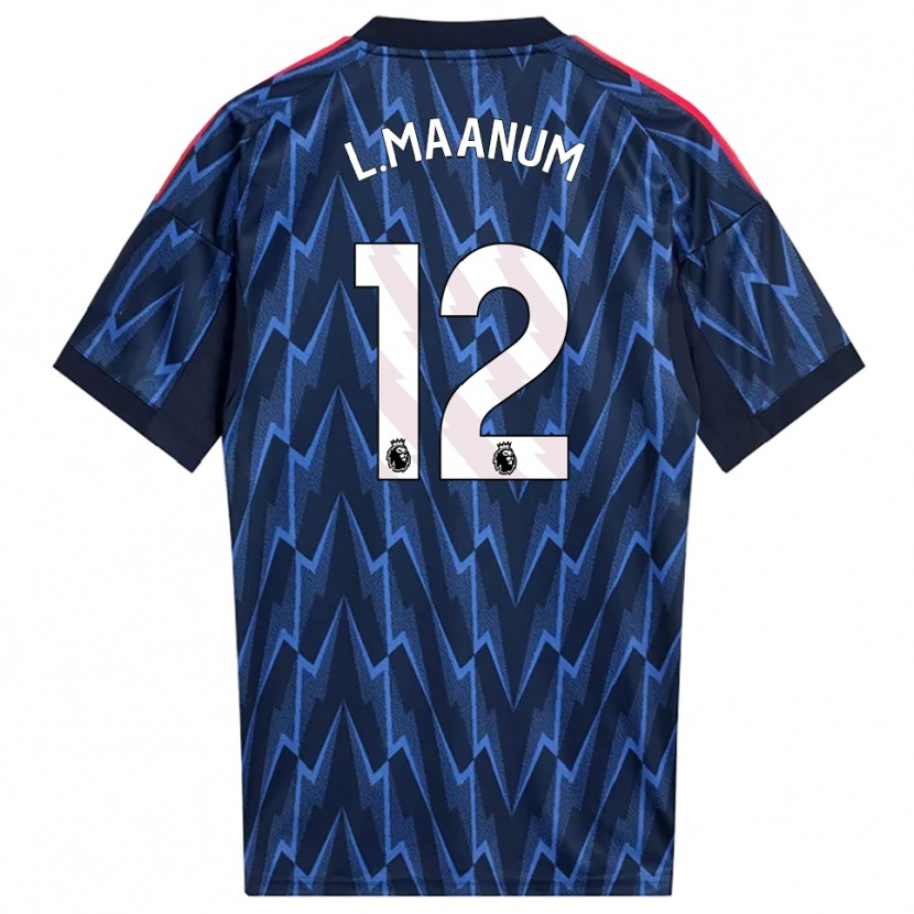 Danxen Kid Frida Maanum #12 Navy Red Away Jersey 2025/26 T-Shirt