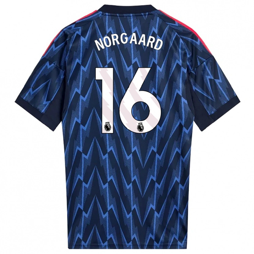 Danxen Kid Christian Nørgaard #16 Navy Red Away Jersey 2025/26 T-Shirt