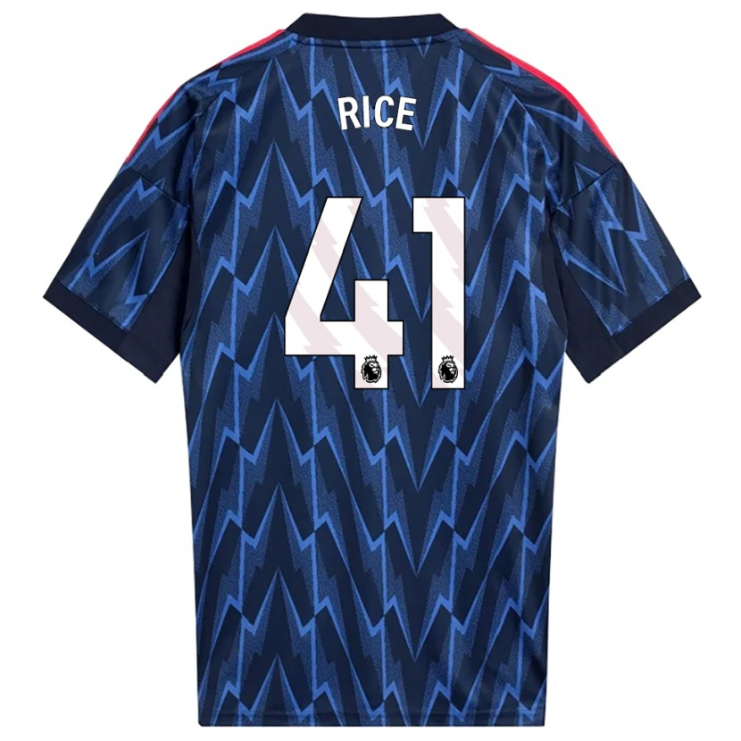 Danxen Kid Declan Rice #41 Navy Red Away Jersey 2025/26 T-Shirt