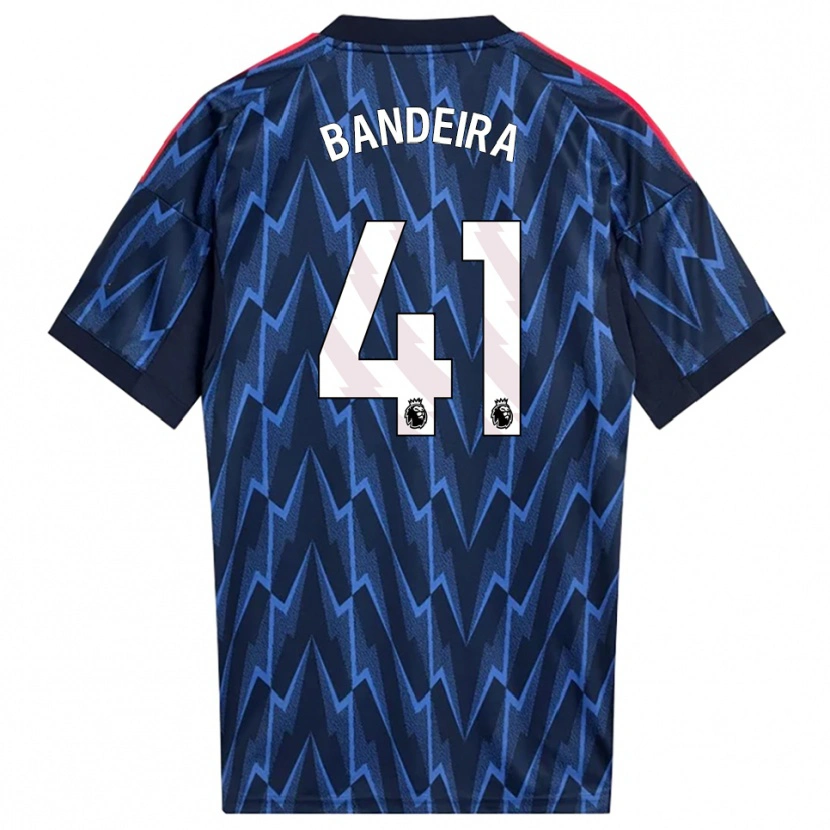 Danxen Kid Mauro Bandeira #41 Navy Red Away Jersey 2025/26 T-Shirt