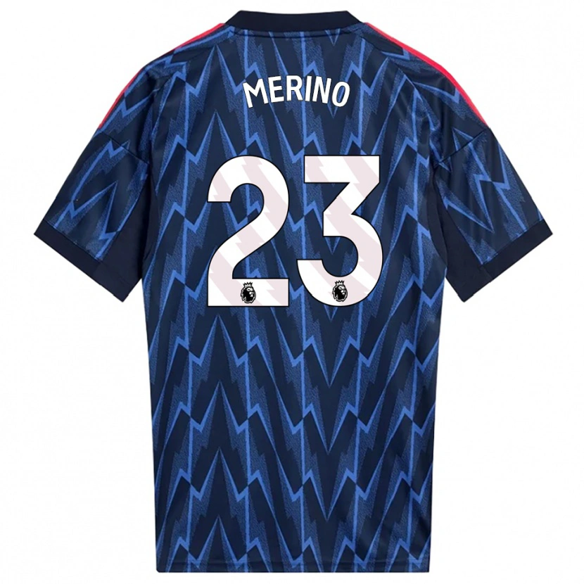 Danxen Kid Mikel Merino #23 Navy Red Away Jersey 2025/26 T-Shirt