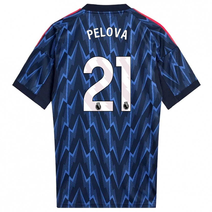 Danxen Kid Victoria Pelova #21 Navy Red Away Jersey 2025/26 T-Shirt