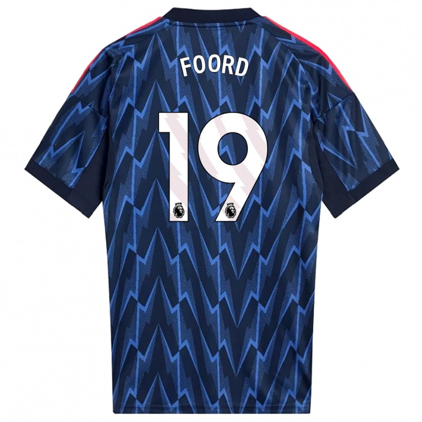 Danxen Kid Caitlin Foord #19 Navy Red Away Jersey 2025/26 T-Shirt