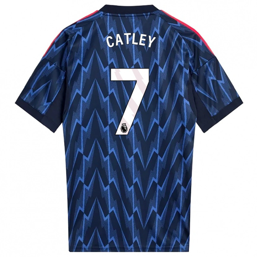 Danxen Kid Steph Catley #7 Navy Red Away Jersey 2025/26 T-Shirt